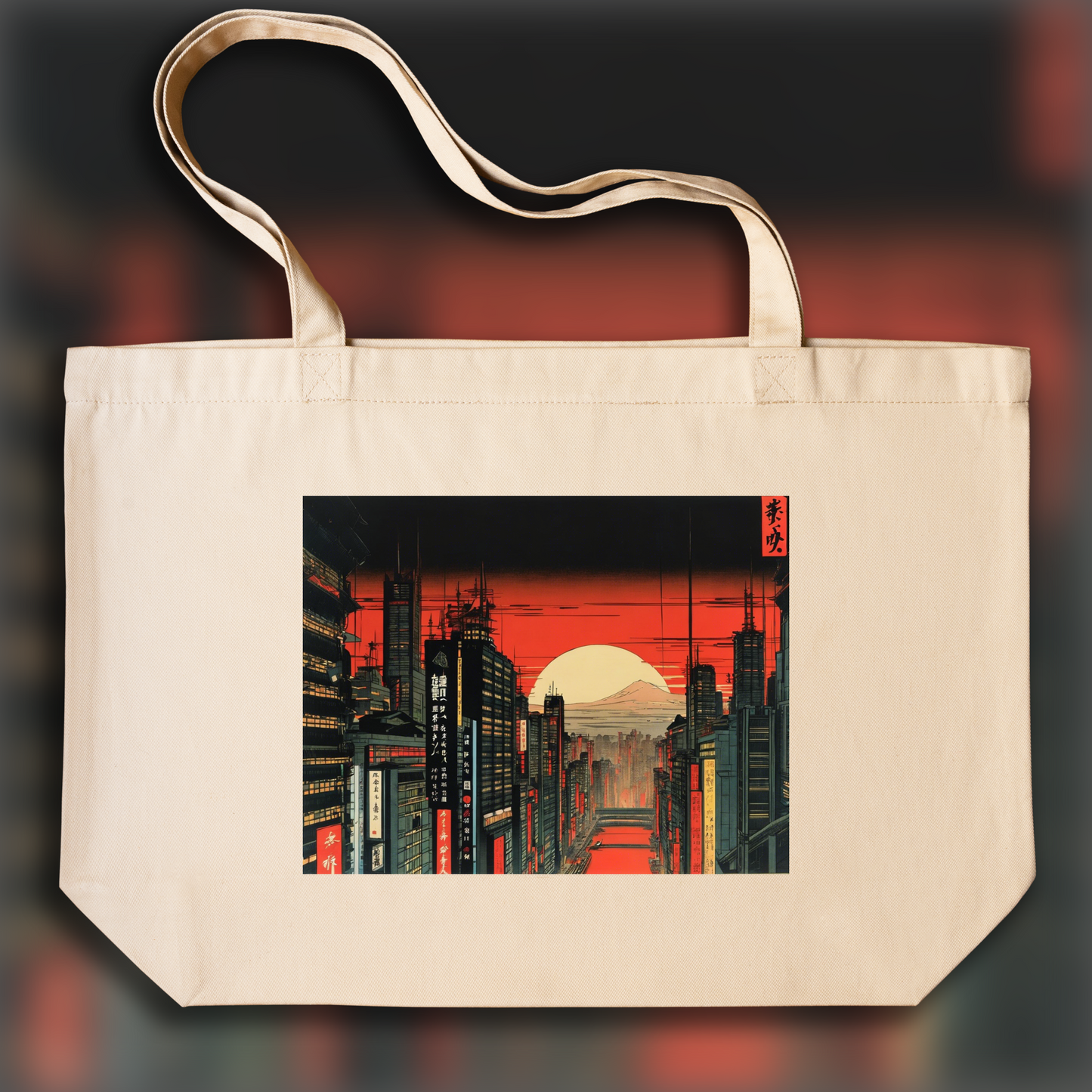 Tote bag - Poetic ukiyo-e views, fleeting moments, blade runner - 1544693877