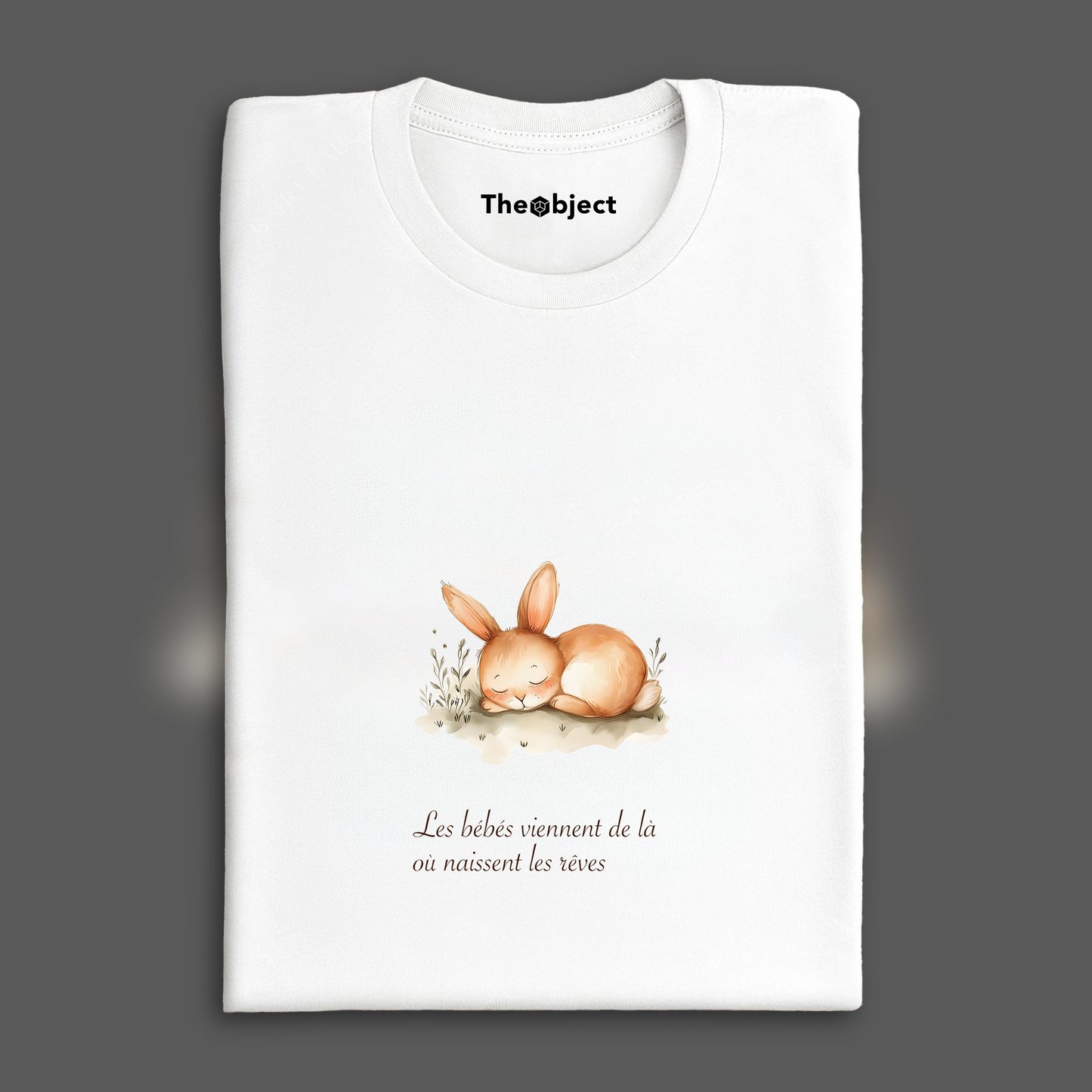 T-Shirt - Les bébés viennent de là où naissent les rêves, cadeau de naissance