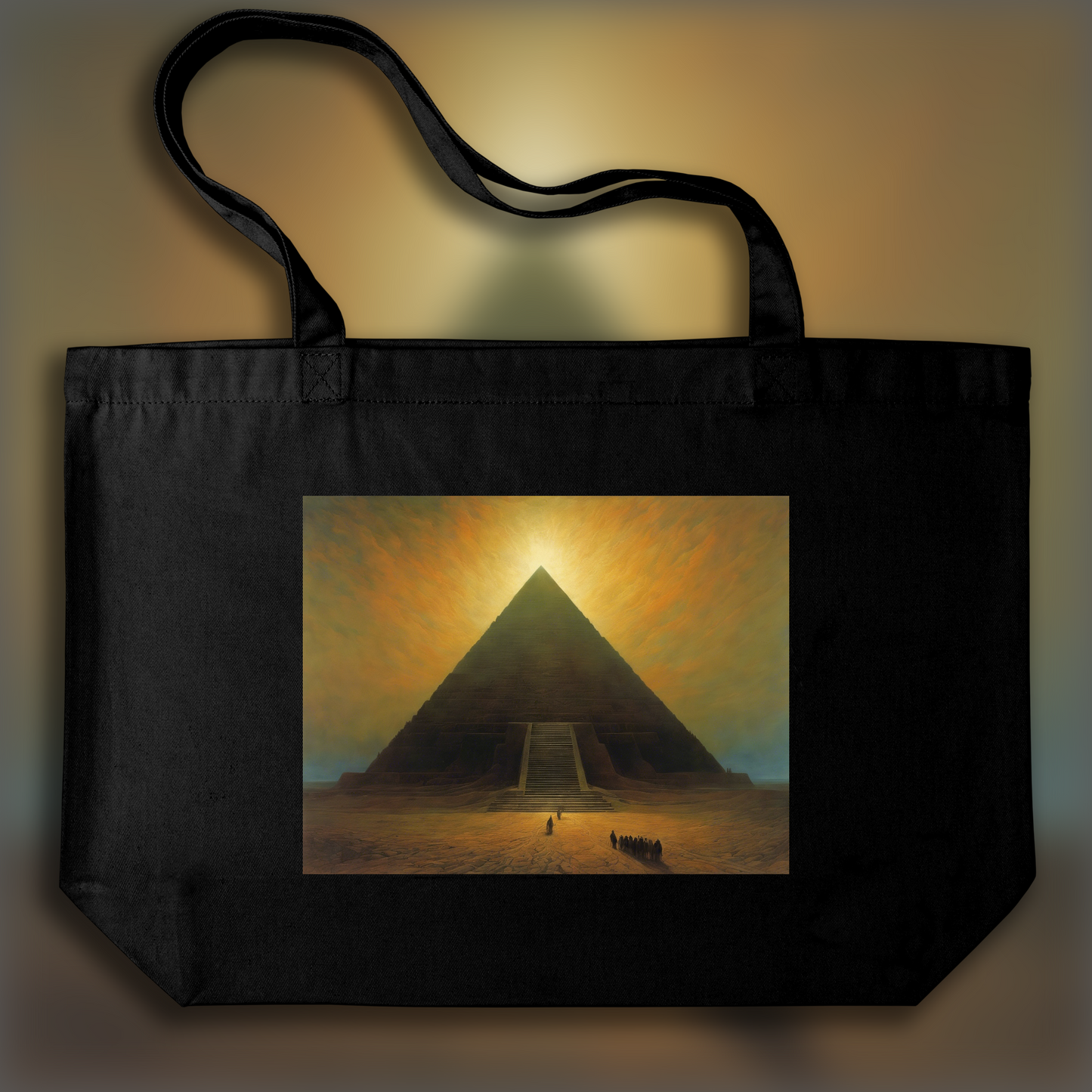 Tote bag - Atmospheric, dark and mystical comic book, Pyramid - 1798187795