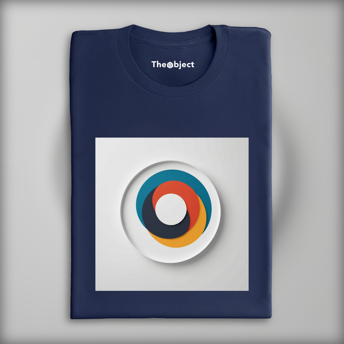 T-Shirt - Minimalism art, two colored circles - 1039028759