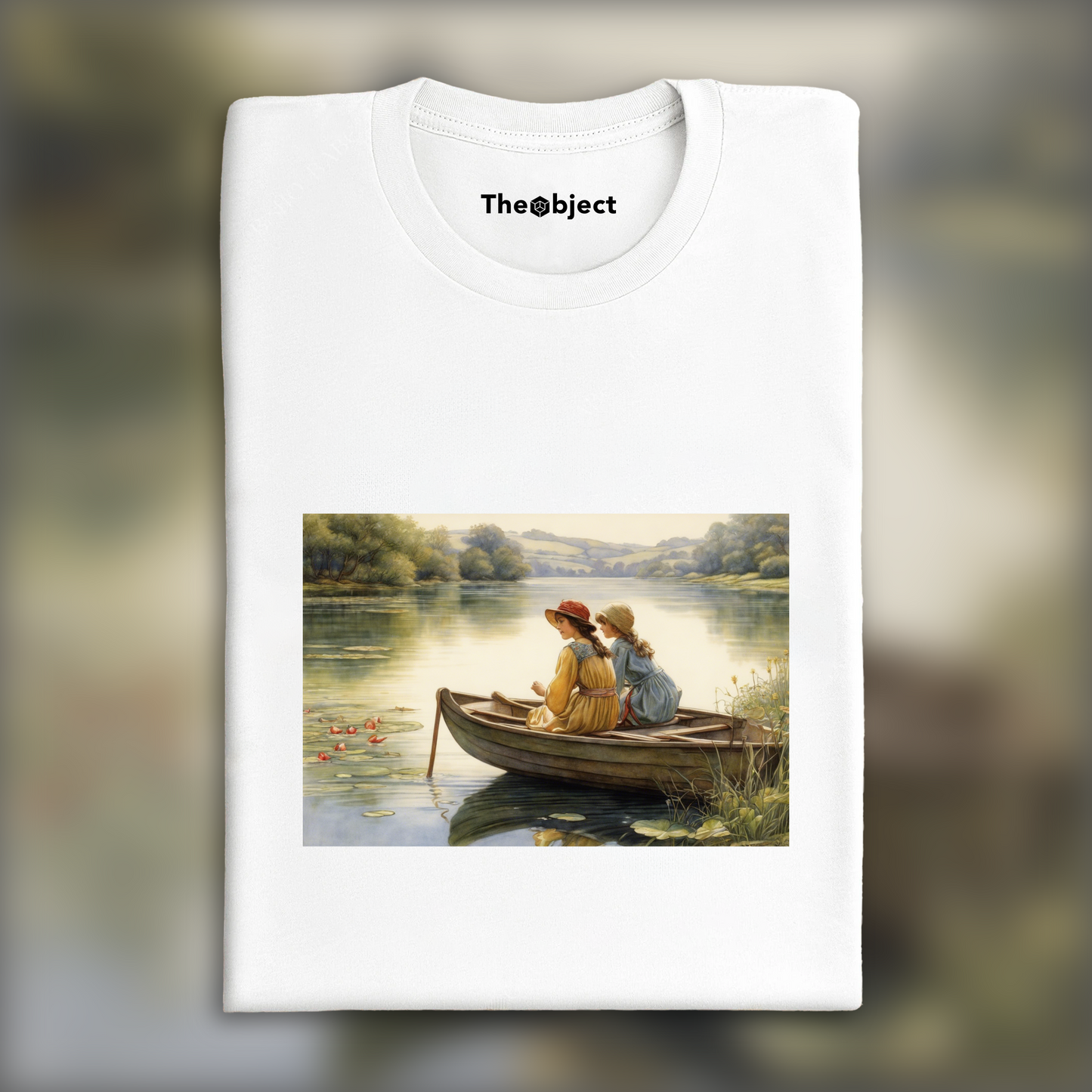 T-Shirt - British illustration with natural poetics, Lake - 3791546313