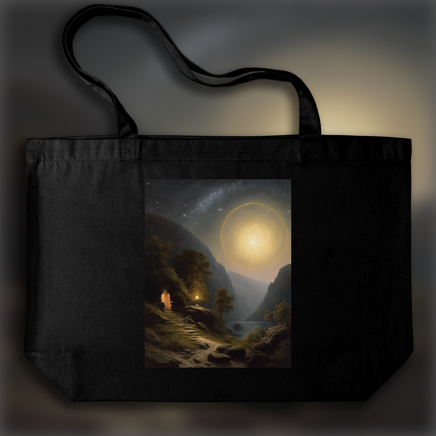 Tote bag - Romantic landscapes, natural beauty and spiritual depth, Astrology, cancer sign - 3524668412