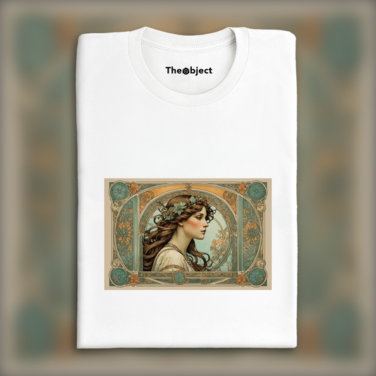 T-Shirt - Enchanting fusion of ornate lines and flowing shapes, Portrait of a Women - 180297774