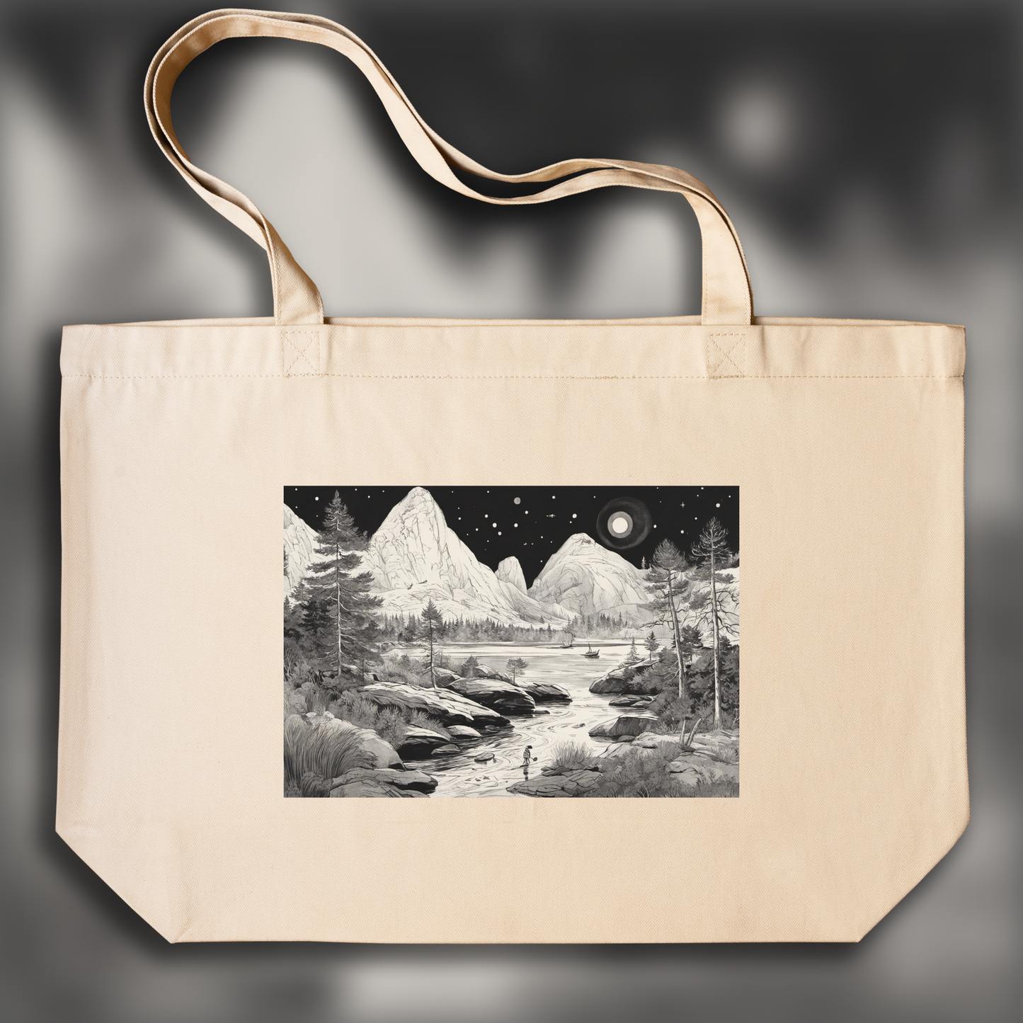 Tote bag - Moomins atmosphere, Astronaut - 2194635275