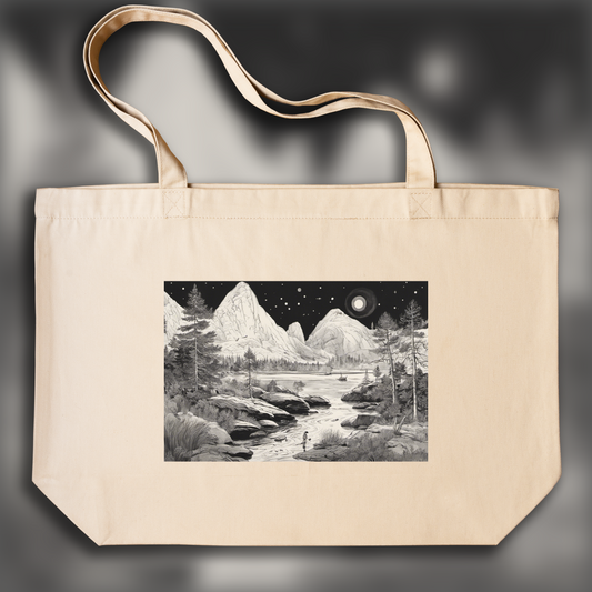 Tote bag - Atmosphère Moomins, Astronaute - 2194635275