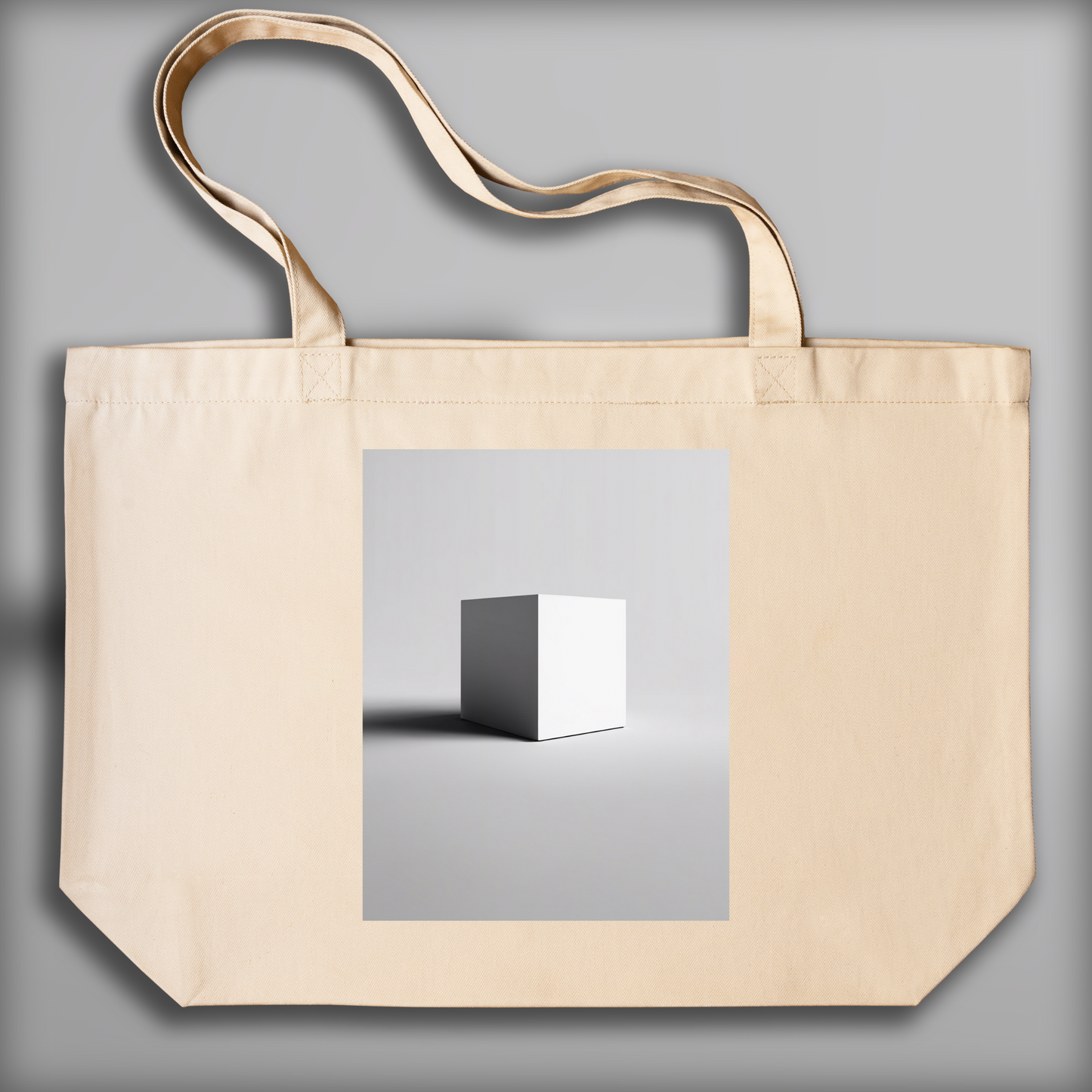 Tote bag - Art minimaliste, Cube - 1325810738