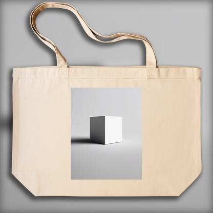 Tote bag - Minimalist art, Cube - 1325810738