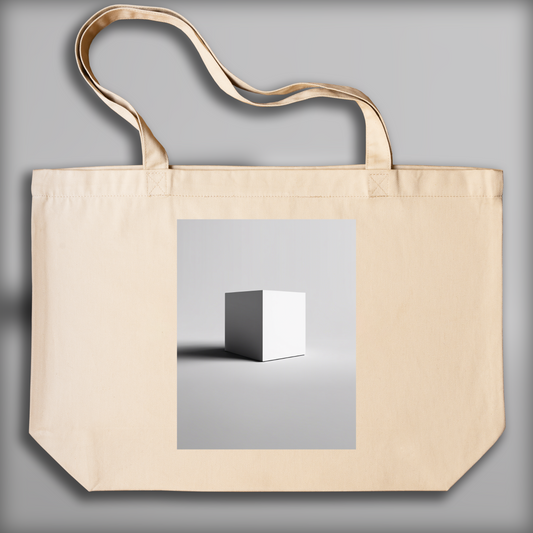 Tote bag - Art minimaliste, Cube - 1325810738