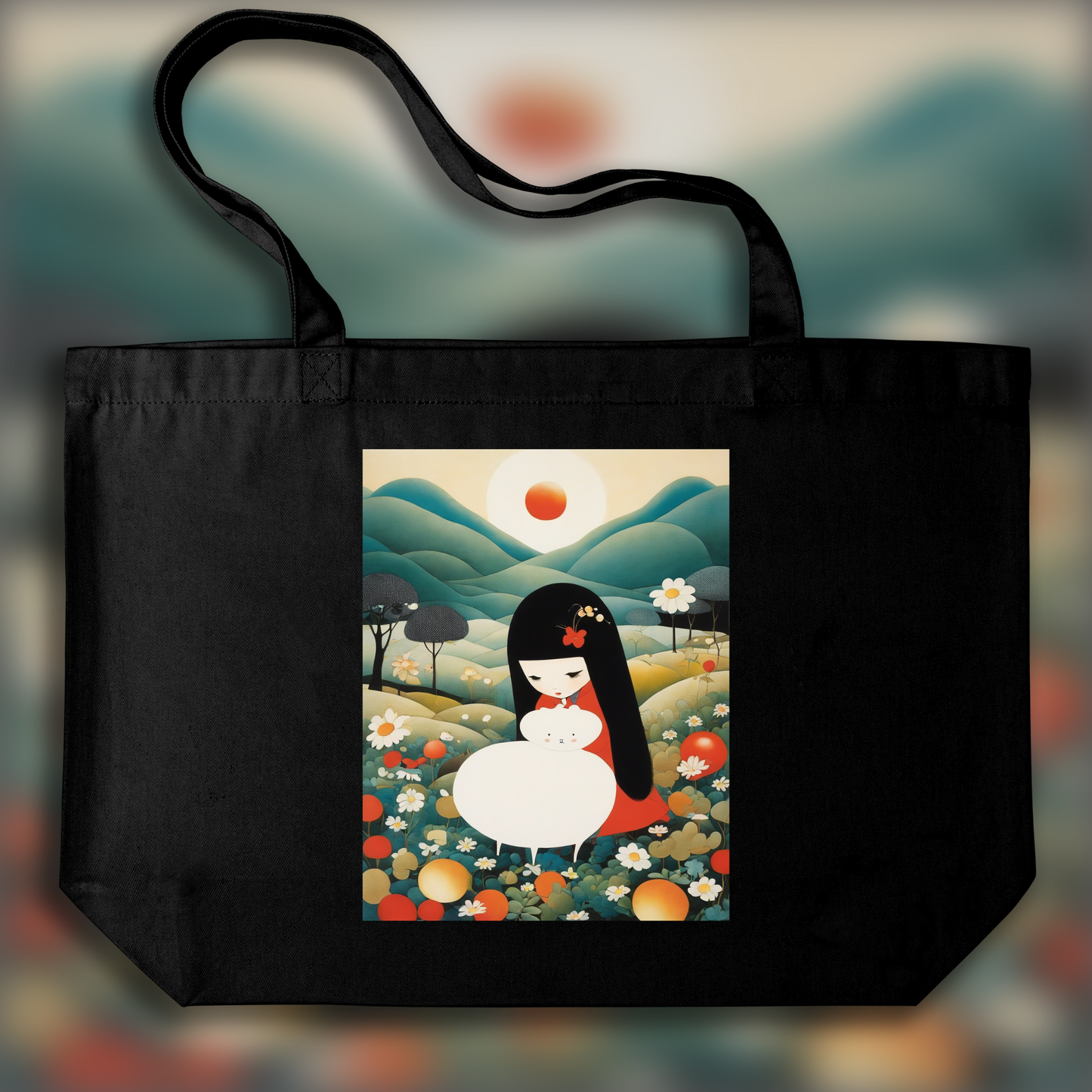 Tote bag - Japanese Superflat, Egg  - 3254349318