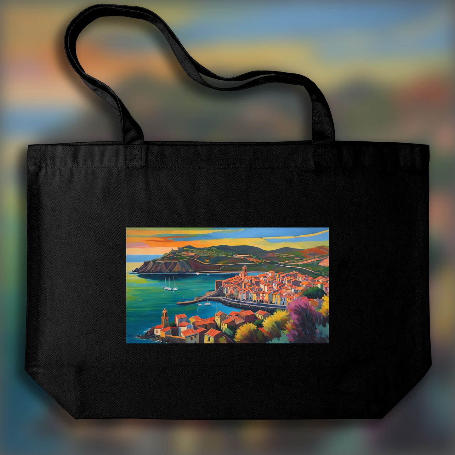 Tote bag - collioure, Exoplanet landscape - 780573905