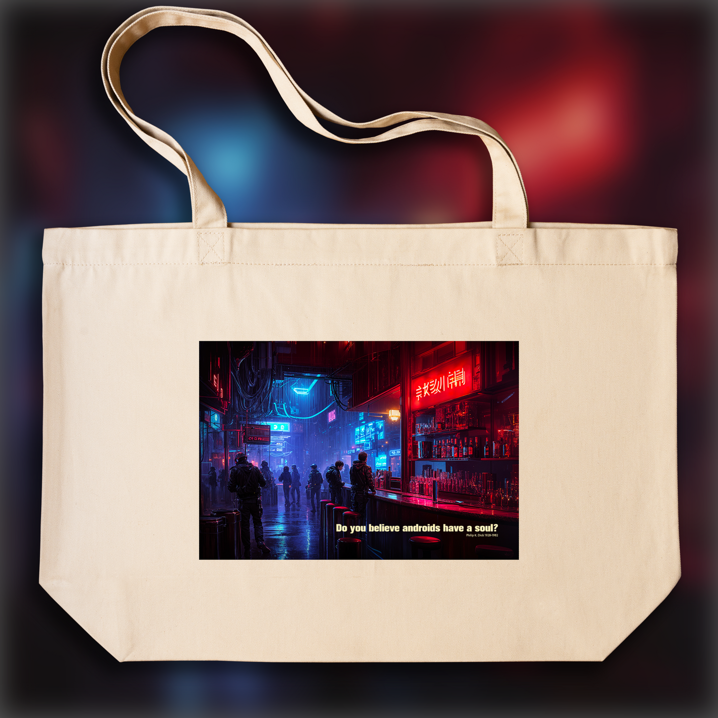 Tote bag - Croyez-vous que les androïdes ont une âme ? Philip K. Dick - 6812662608