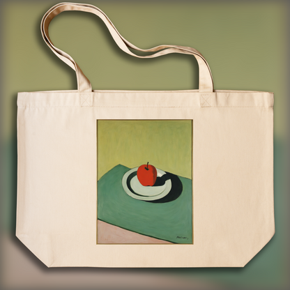 Tote bag - Intimate American figurative, abstract trend, Apple - 1868741647