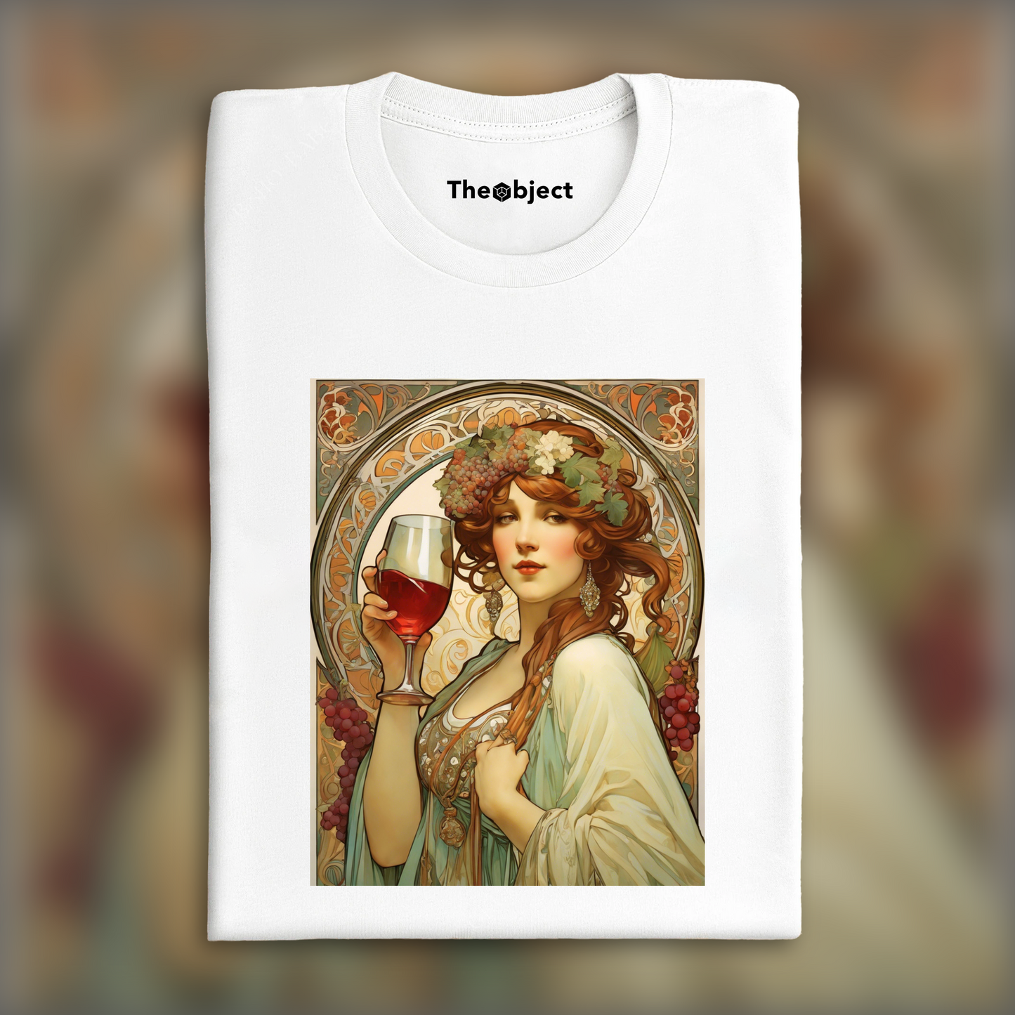 T-Shirt - Enchanting fusion of ornate lines and flowing shapes, The Wine - 985768002