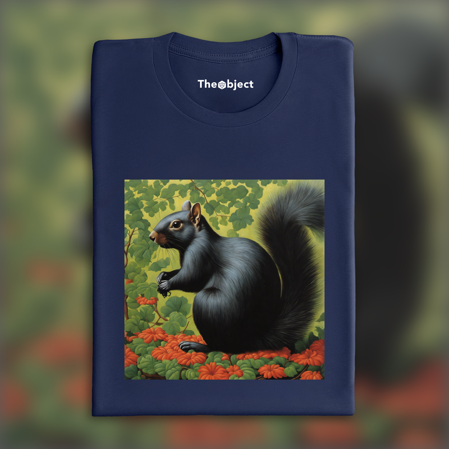 T-Shirt - Surréalisme belge, a black squirrel - 854279793