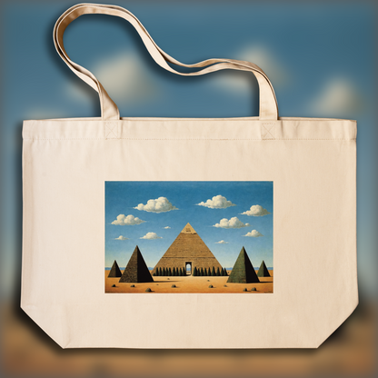 Tote bag - Surréalisme belge, Pyramide - 3920748446