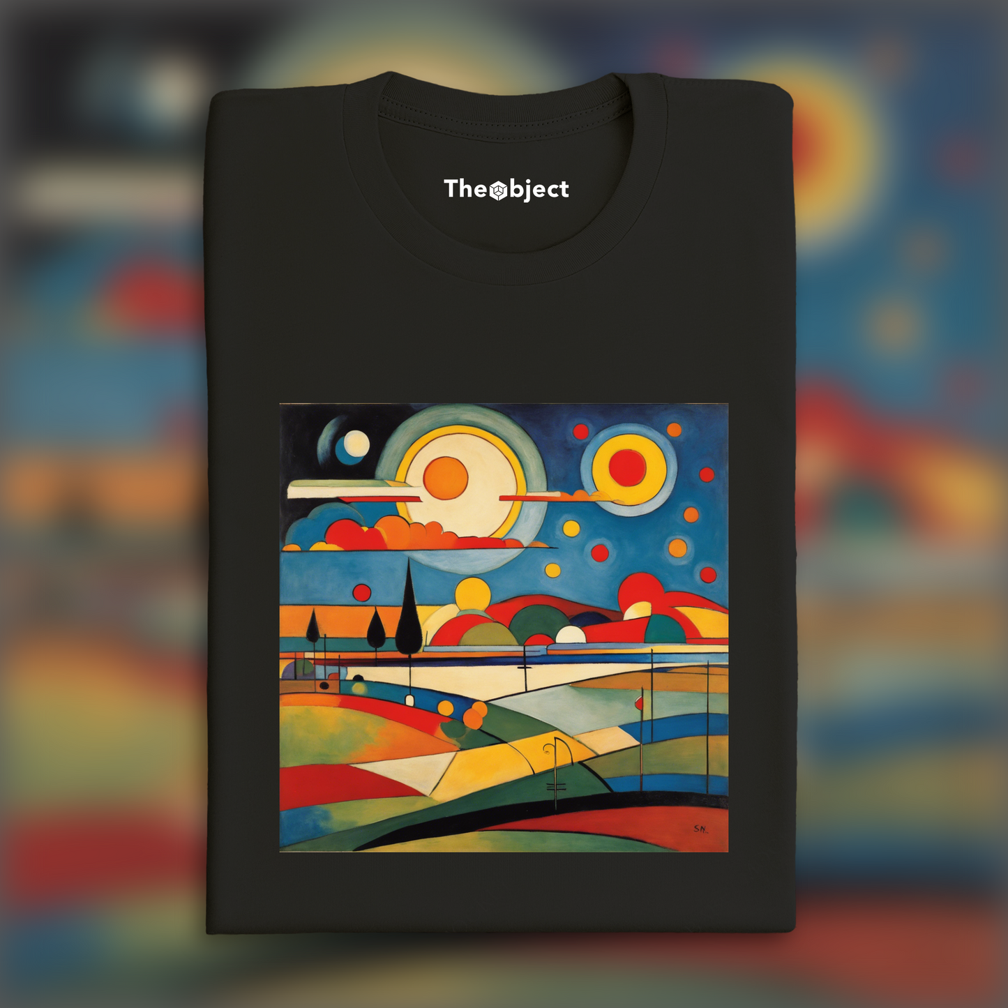 T-Shirt - Geometric abstract art, Sun - 1616953063