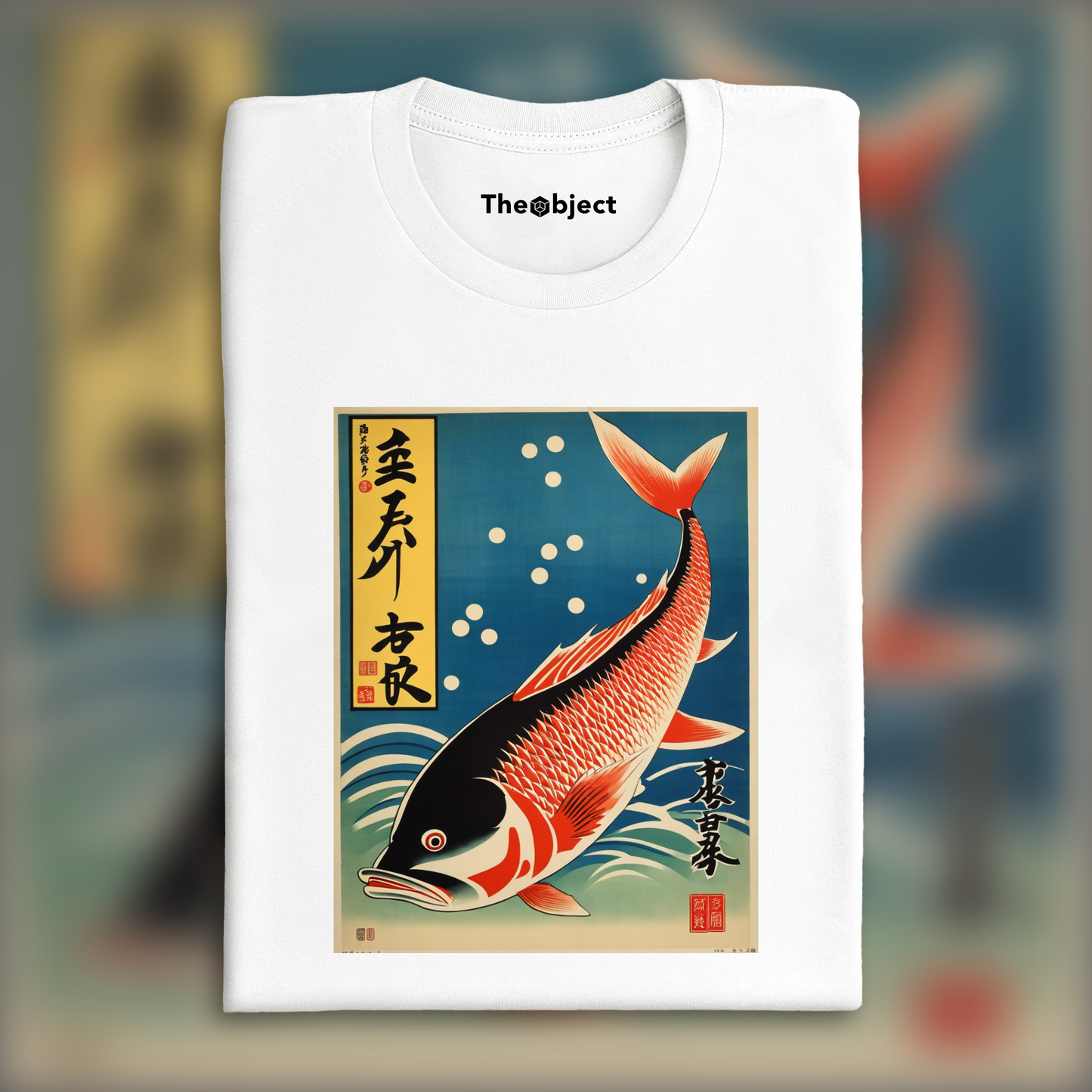 T-Shirt - Japanese vintage poster, Fish - 1834150533