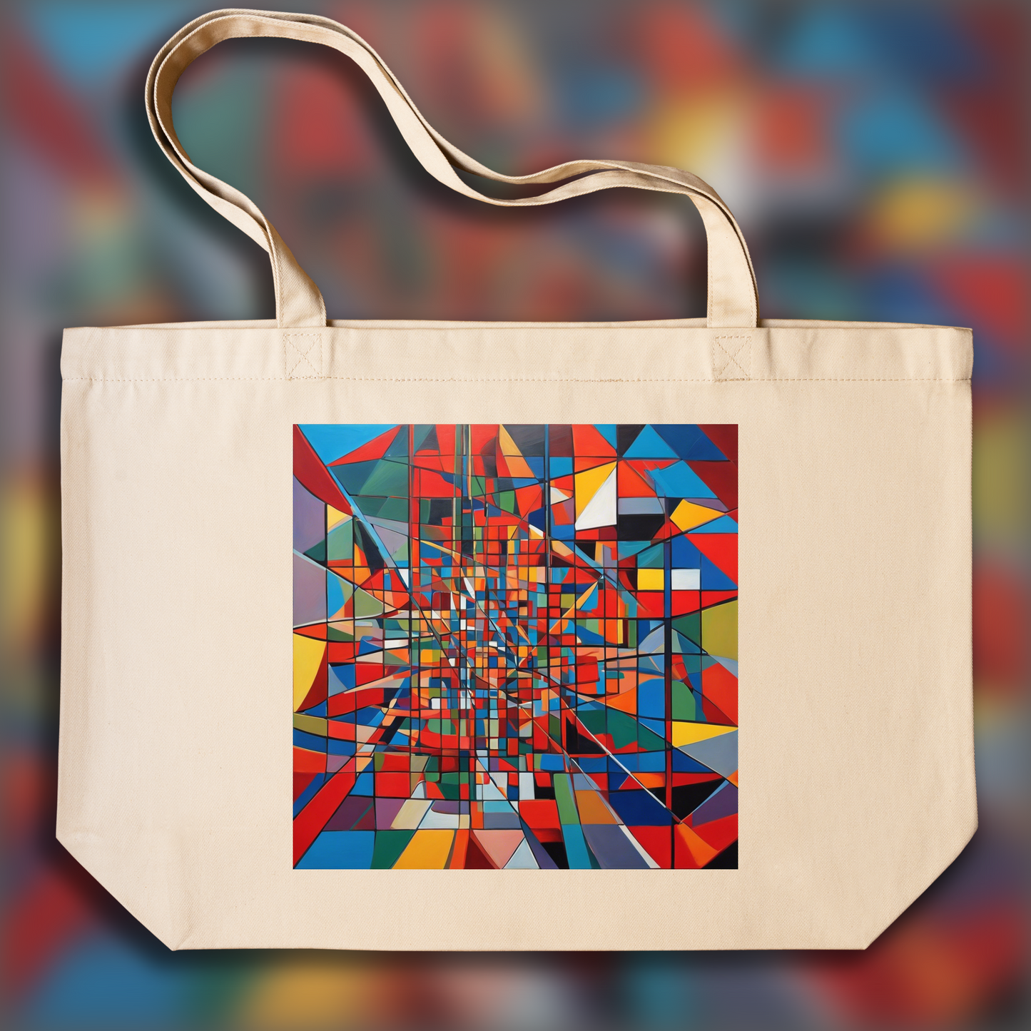 Tote bag - Expressionisme abstrait canadien, Cube - 1143624719