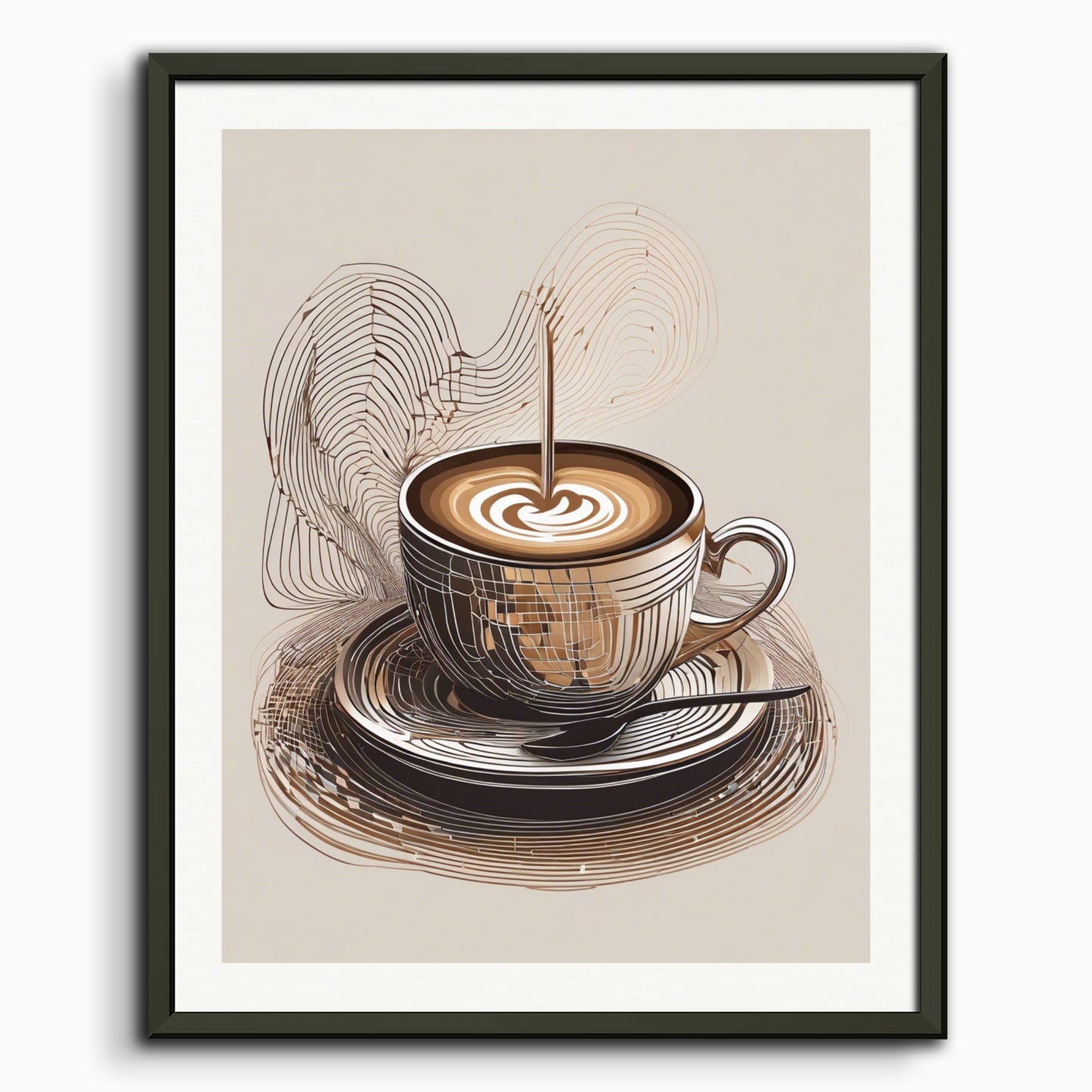 Poster: Algorithmic art, Coffee