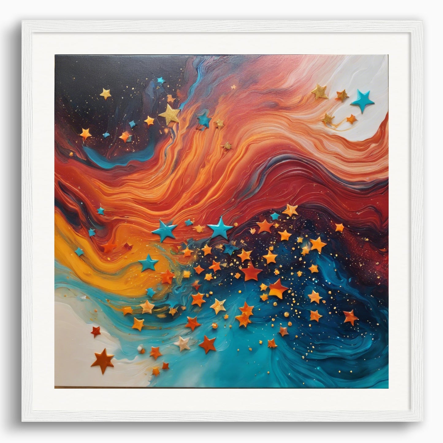 Poster: Fluid Art, Stars