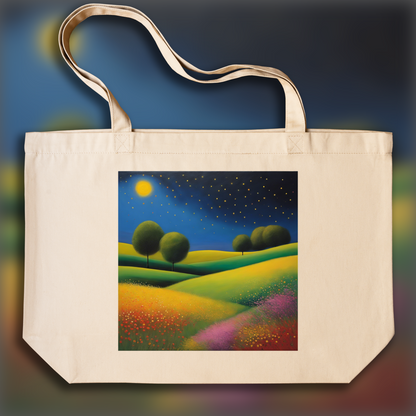 Tote bag - Scottish Abstract Expressionism Painting, Fleur - 3656662608