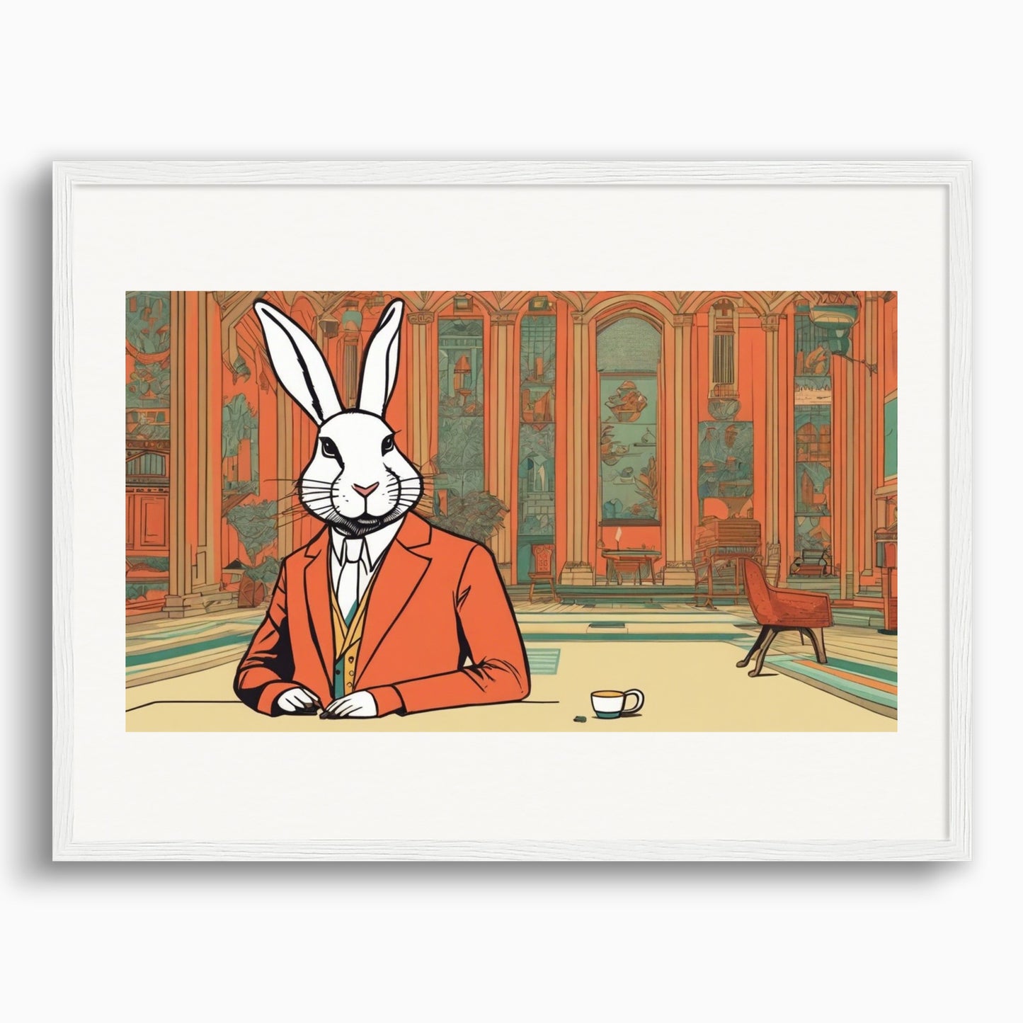 Poster: Wes Anderson atmosphere, Rabbit