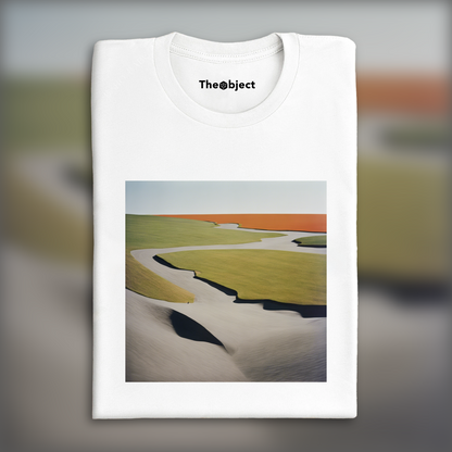 T-Shirt - Explorations abstraites urbaines, noir et blanc, Paysage - 133728495