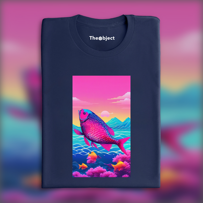 T-Shirt - Vaporwave, Fish - 2557514725