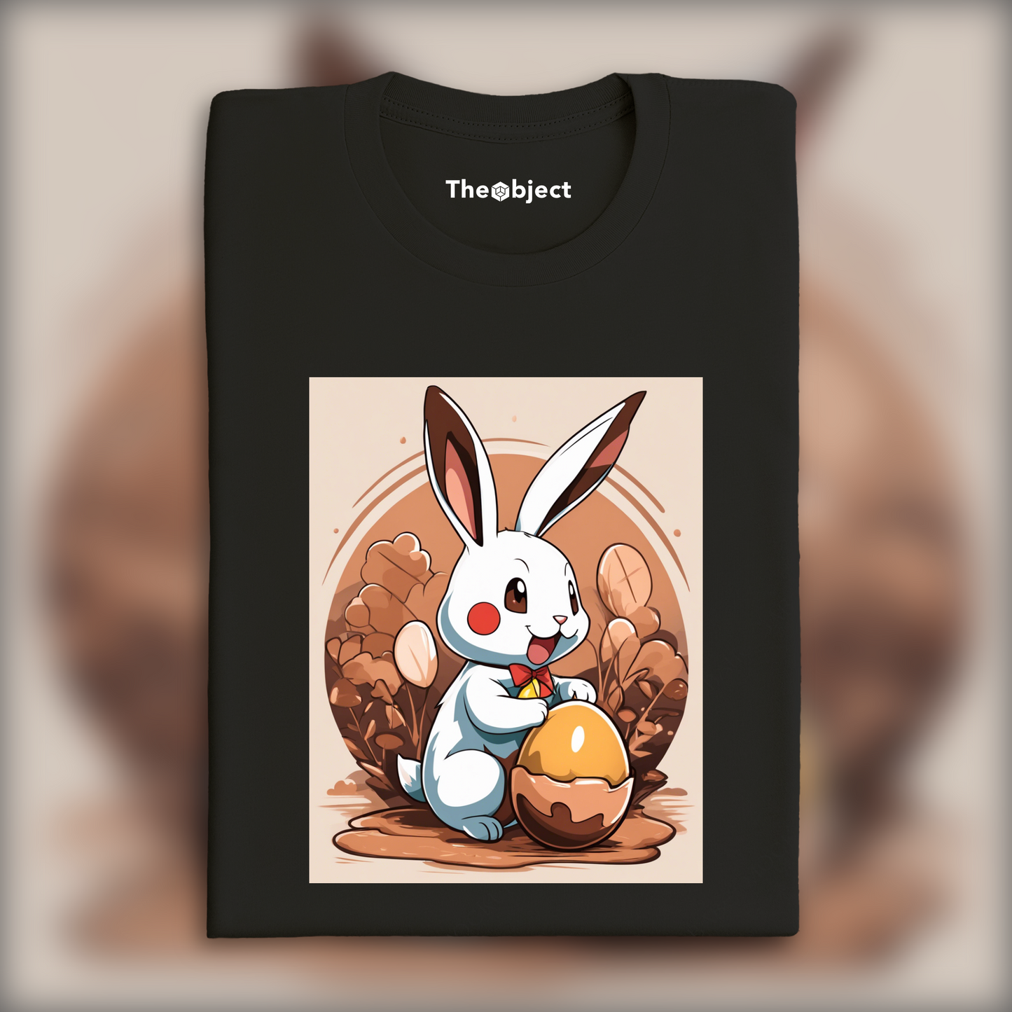 T-Shirt - Pokémon , lapin avec oeuf en chocolat - 2217858288