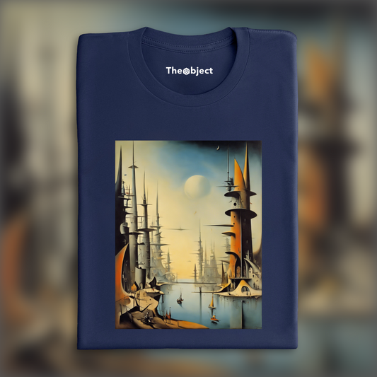 T-Shirt - Enigmatic surrealism, Futuristic city - 3860830110