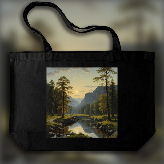 Tote bag - Paysages romantiques, beauté naturelle et profondeur spirituelle, Paysage - 2093797377