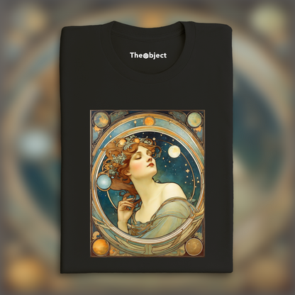 T-Shirt - Enchanting fusion of ornate lines and flowing shapes, Astronomy - 1376514568