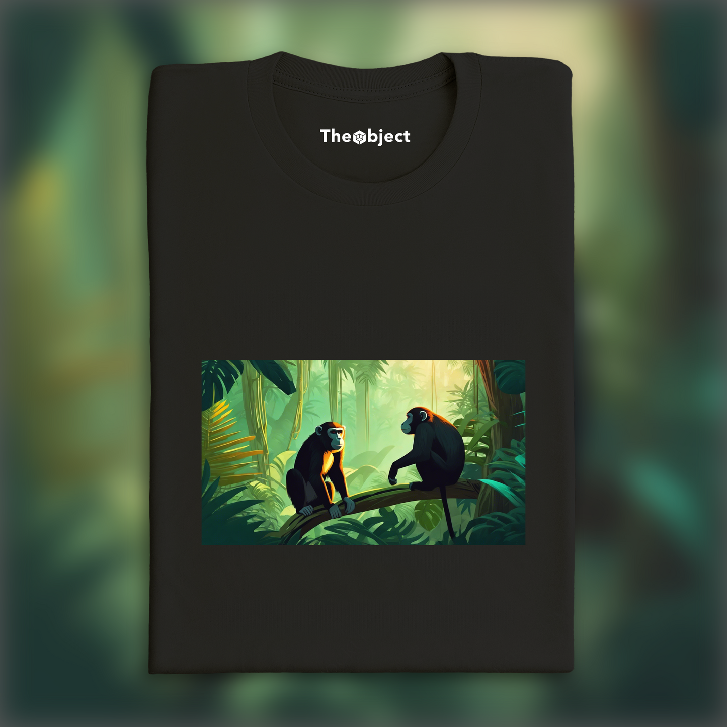 T-Shirt - Jungle tropicale, A monkey in the jungle - 1427186084