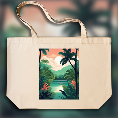 Tote bag - Jungle tropicale, Yoga - 3099939597