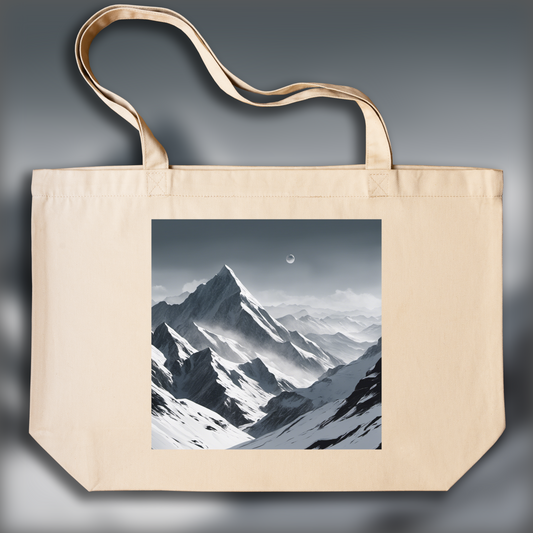 Tote bag - Néo-minimalisme, Montagnes - 3831632856