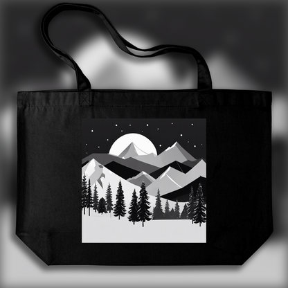 Tote bag - Black Forest Gothic, Mountains - 922683790