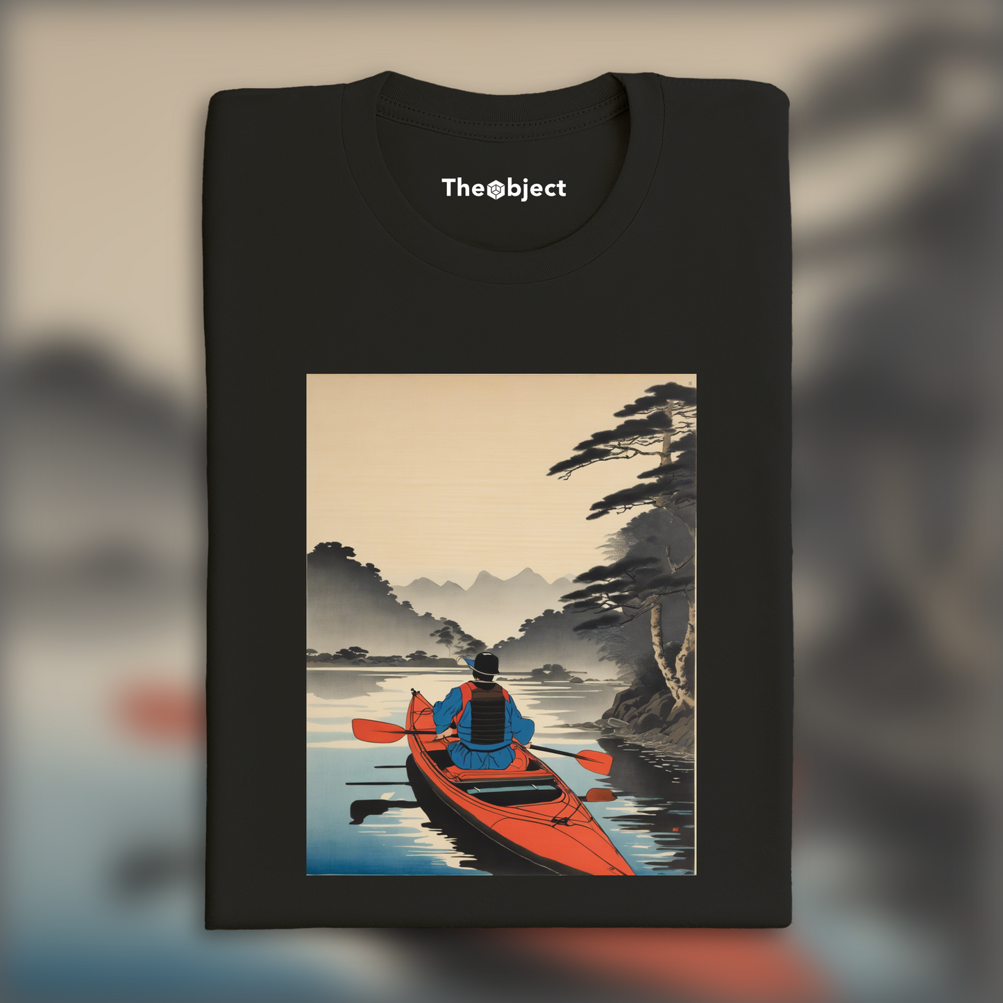 T-Shirt - Manga with analytical realism, Kayak  - 5759264