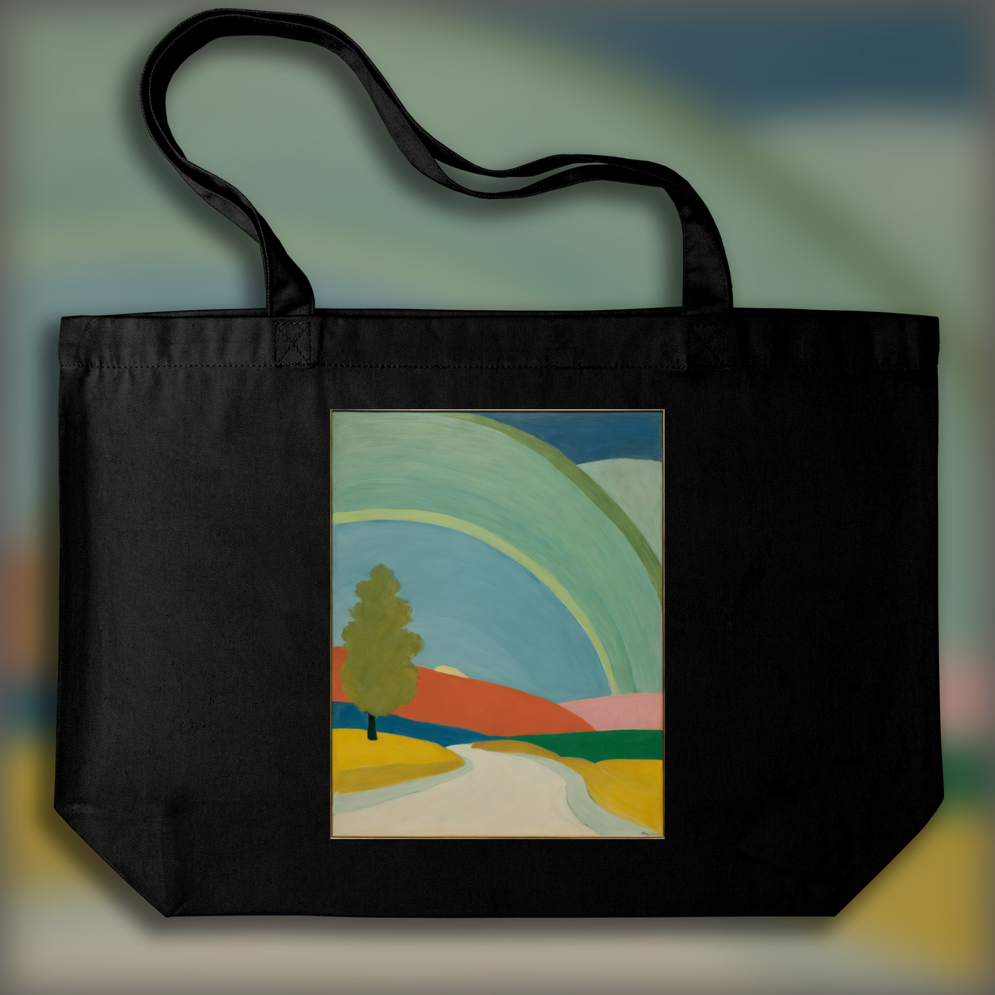 Tote bag - Intimate American figurative, abstract trend, Rainbow - 3246724450