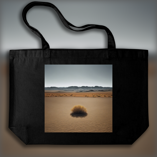 Tote bag - Explorations abstraites urbaines, noir et blanc, Paysage exoplanète - 3132021607