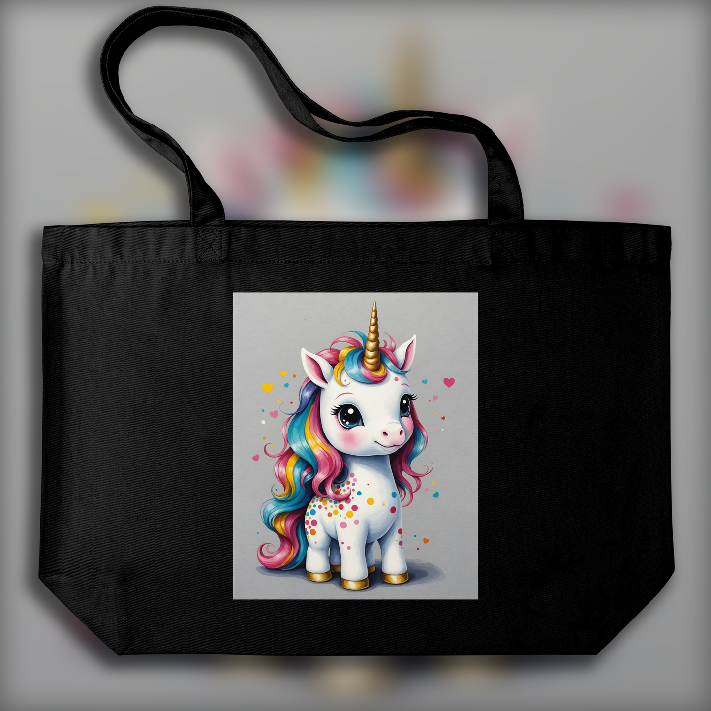 Tote bag - Artiste contemporain japonais kawaï, Licorne bébé mignonne - 503795058