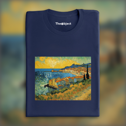 T-Shirt - Peinture capturant la turbulence passionnée de la nature et de l’émotion humaine, Collioure - 3060866836