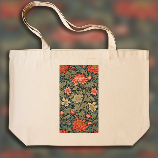 Tote bag - Motifs, floral decoration of 19th century English crafts, Flower - 114204520