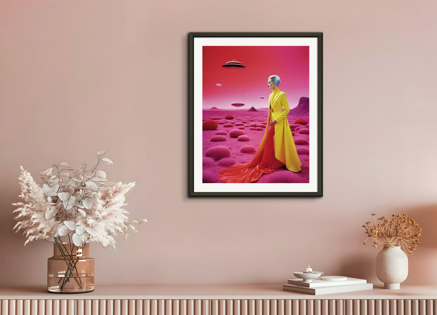 Poster with metal frame: Glamor and saturated British photography, Exoplanet landscape