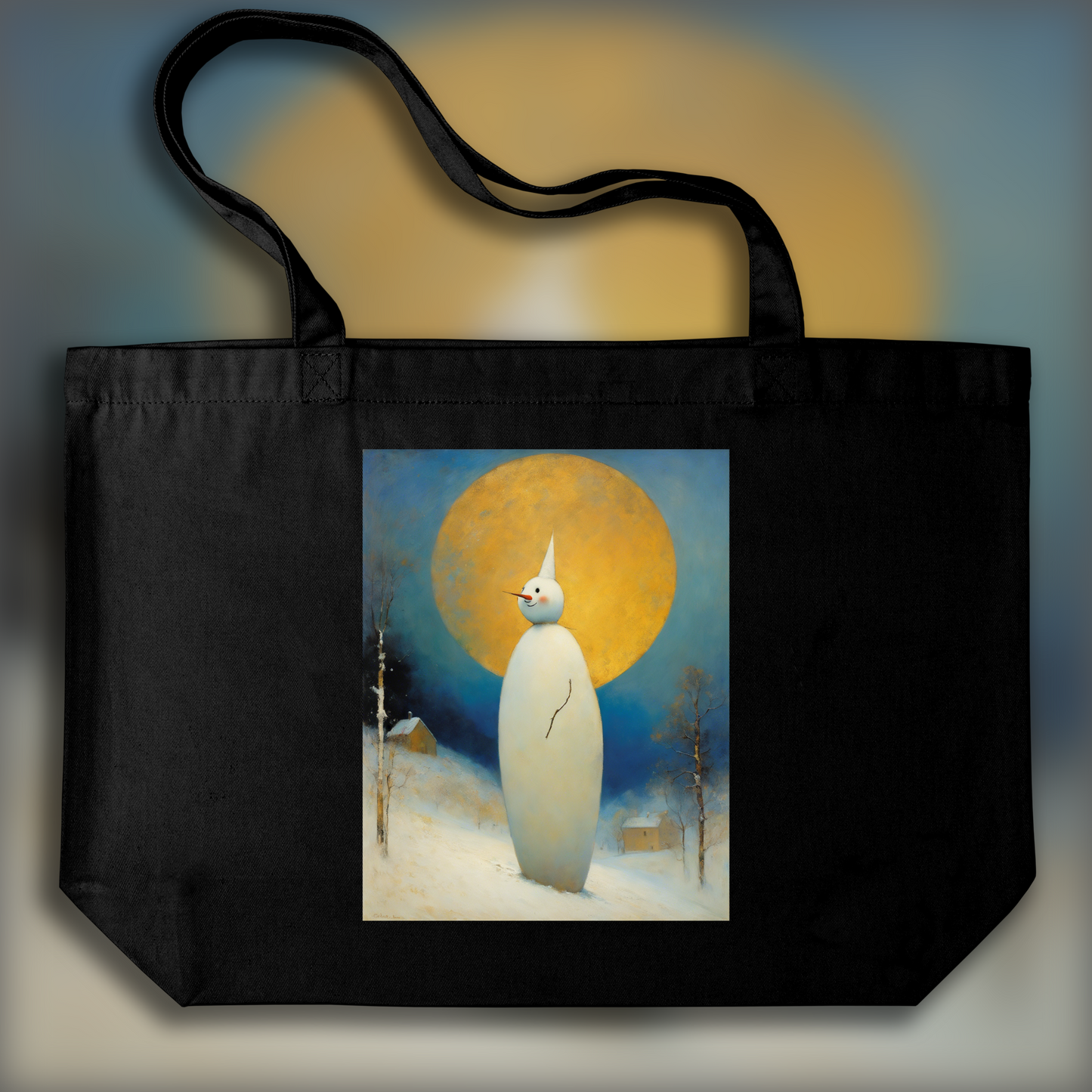 Tote bag - Surreal visions with fantastic images, Snowman - 1209165673