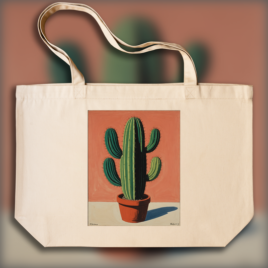 Tote bag - Intimate American figurative, abstract trend, Cactus - 3739310739