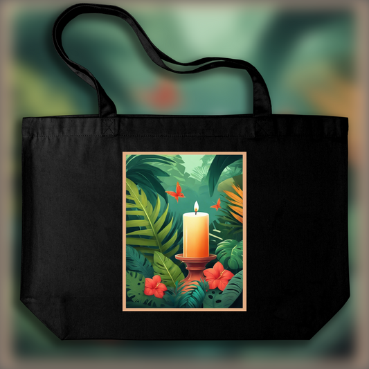 Tote bag - Jungle tropicale, Bougie - 247442800