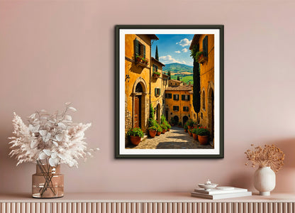 Poster with metal frame: Tuscany