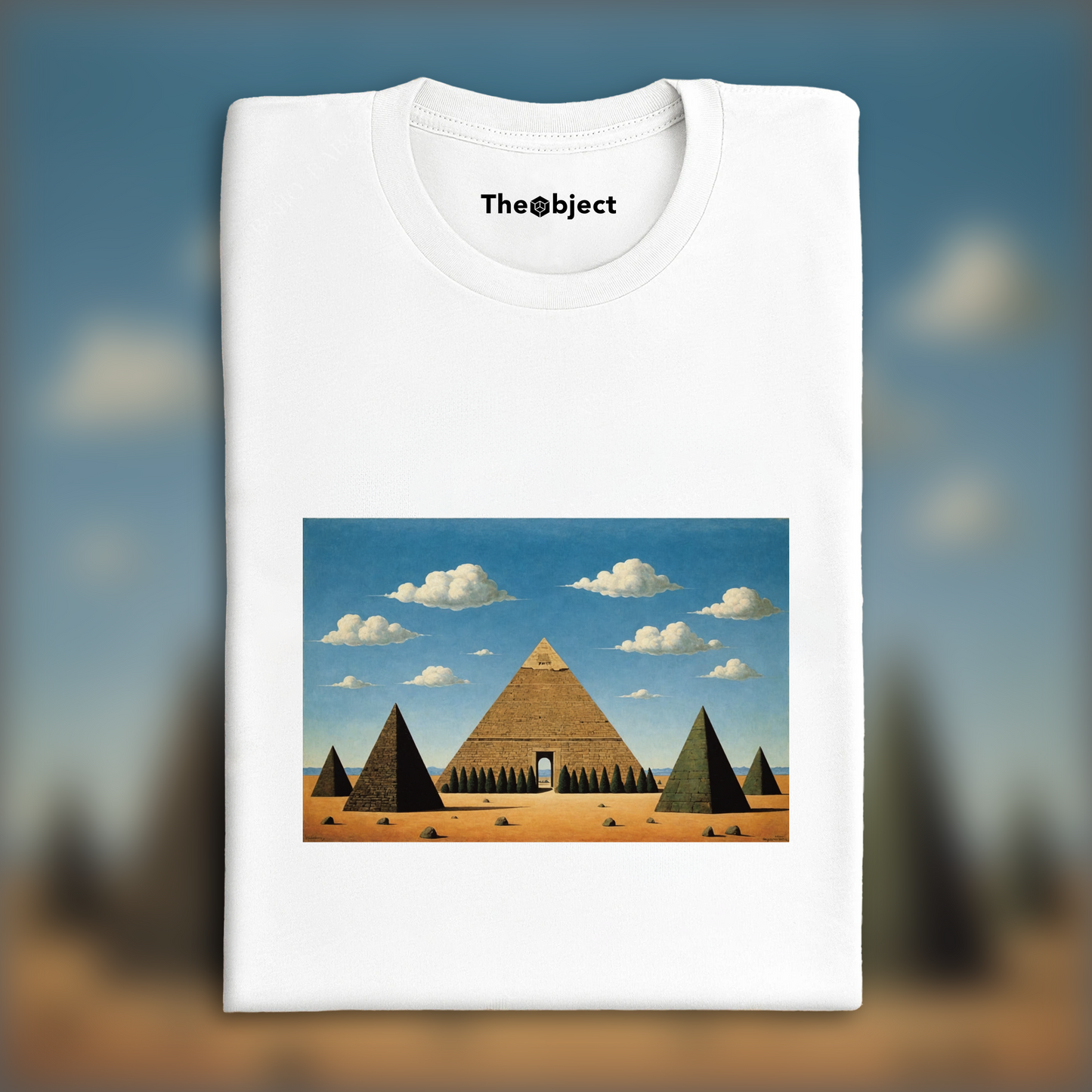 T-Shirt - Belgian surrealism, Pyramid - 3920748446