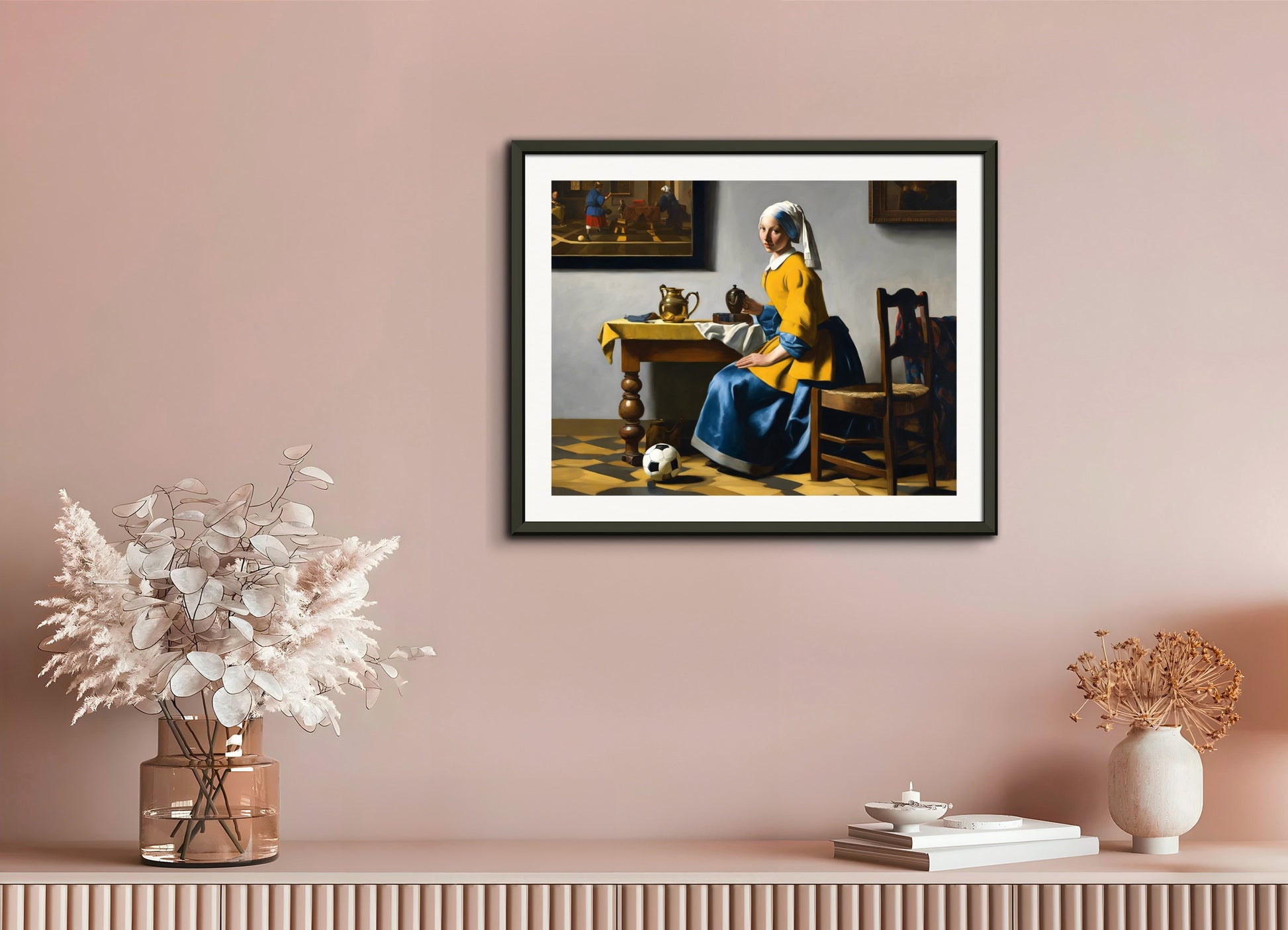 Poster with metal frame: Vermeer, 