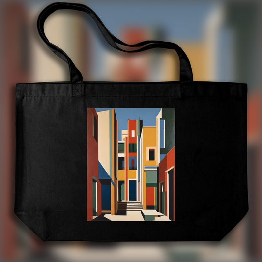 Tote bag - Modern geometric abstraction, Rainbow - 2694528195